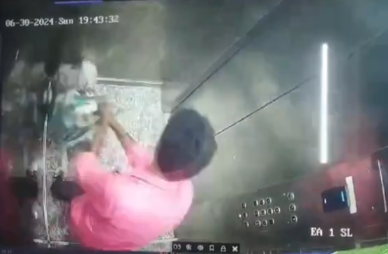 कुत्र्याला मारहाण