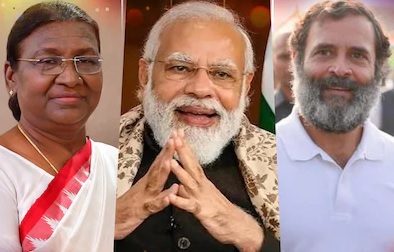 मुर्मू-मोदी-गांधी