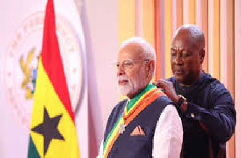 मोदींना घानाचा राष्ट्रीय सन्मान