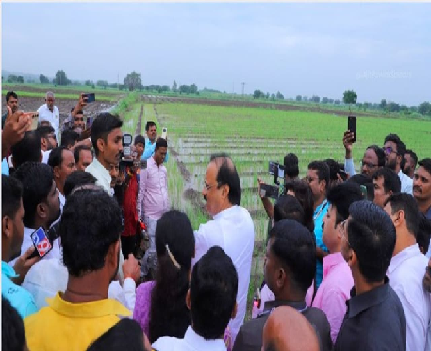 अजित पवार नुकसान पाहणी